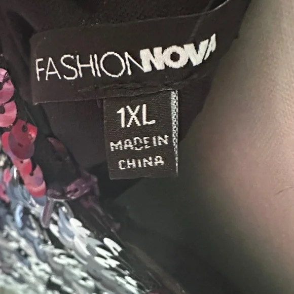 Fashion Nova Sparkling Purple Long Sleeve Dress - Picture 7 of 7